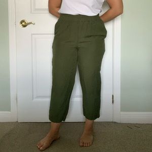 Madewell Tapered Houston Pull On Crop Pants